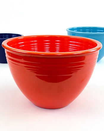 Red Vintage Fiesta Mixing Bowl Number 6 Red Nesting Bowl For Sale