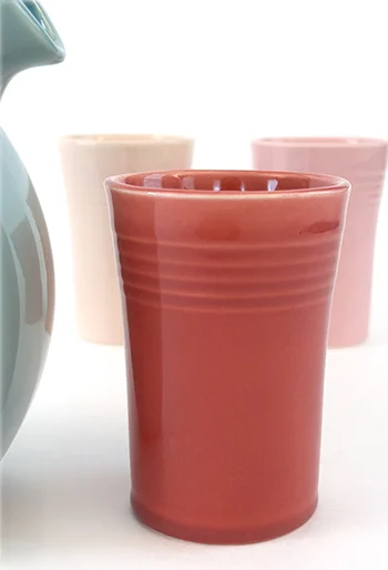 1950s color rose vintage fiestaware promotional juice tumbler