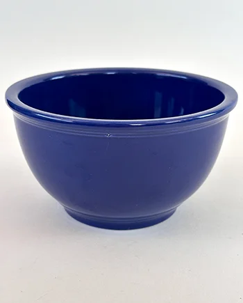 small cobalt blue vintage fiestaware kitchen kraft mixing bowl