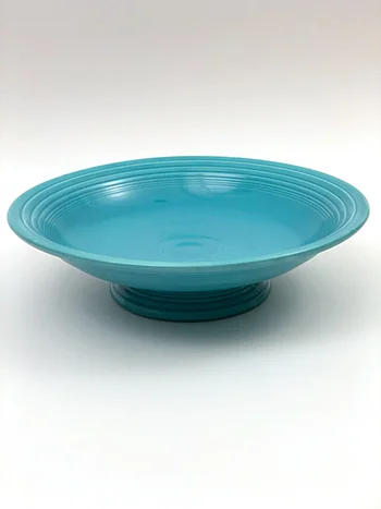 Vintage Fiestaware Original Turquoise 12 Inch Footed Comport Bowl