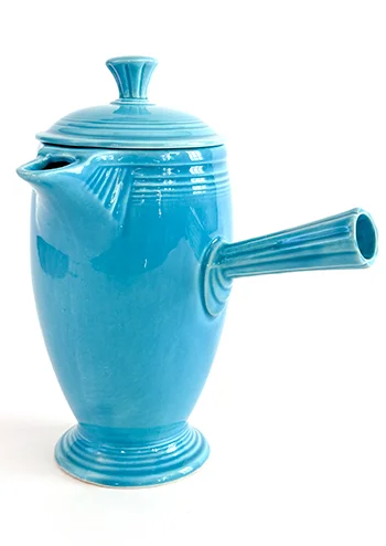 turquoise vintage fiestaware demitasse coffeepot for sale