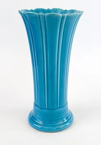 turquoise vintage fiestaware vase 10 inch fiesta flower vase for sale
