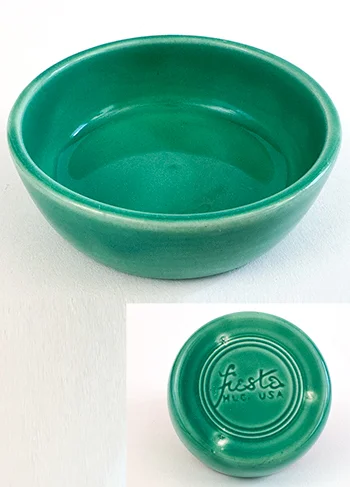 Vintage fiestaware relish tray center insert with early inside bottom rings