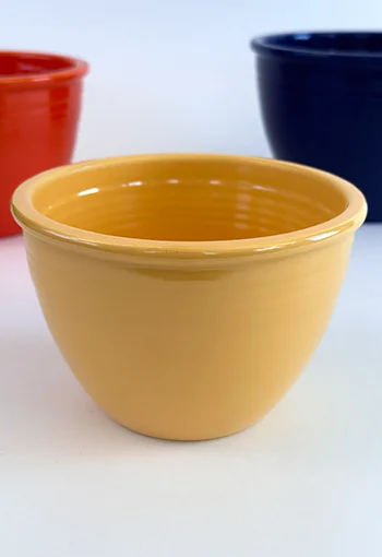 Vintage Fiesta Nesting Bowl Number Two in Yellow For Sale