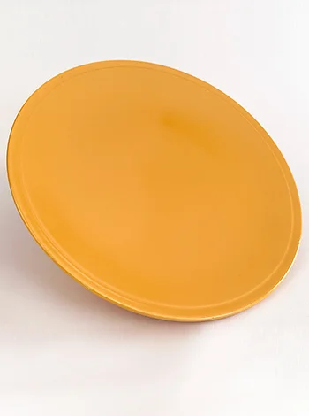 Yellow vintage fiesta Kitchen Kraft Cake Plate
