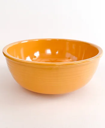 1940 Vintage Fiestaware Promotional Unlisted Salad bowl in original yellow colored glaze for sale