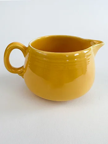 Vintage fiesta promotional individual creamer in yellow for sale