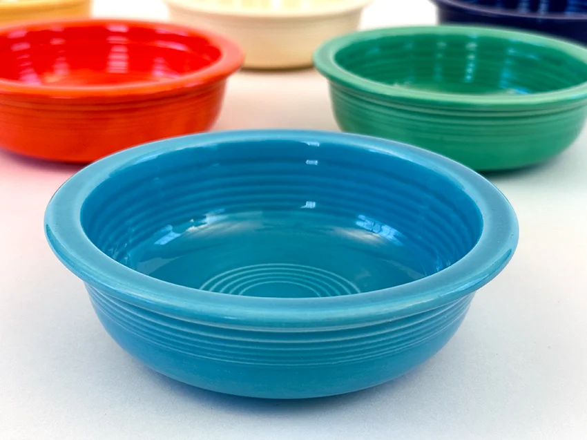 turquoise vintage fiestaware 5 inch fruit bowl