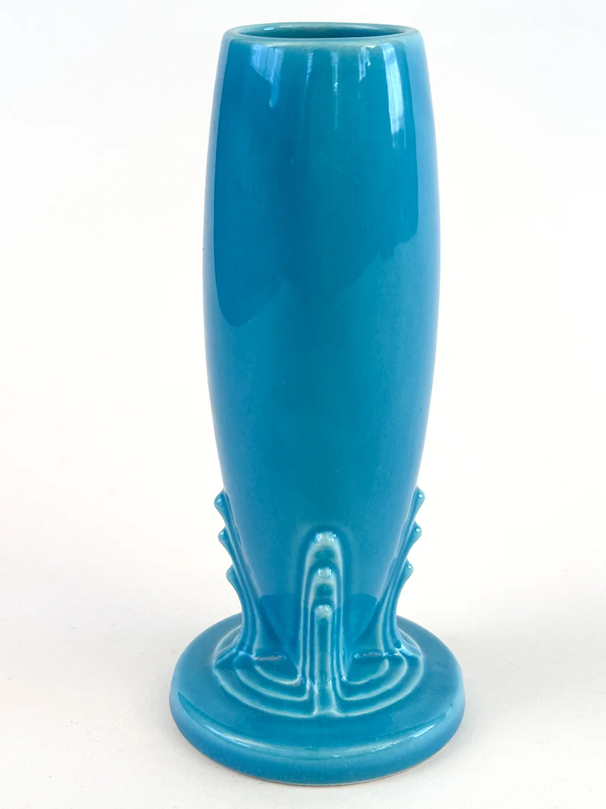 turquoise vintage fiesta bud vase for sale