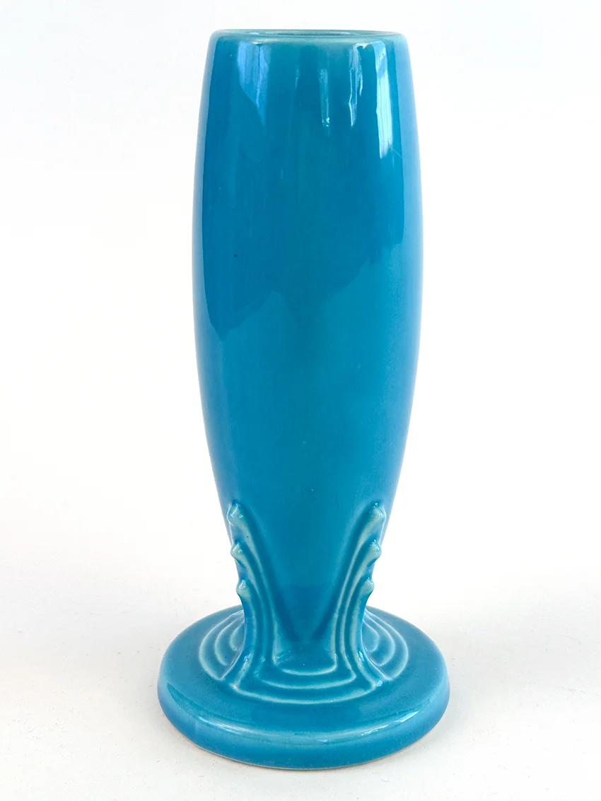 turquoise vintage fiesta bud vase for sale