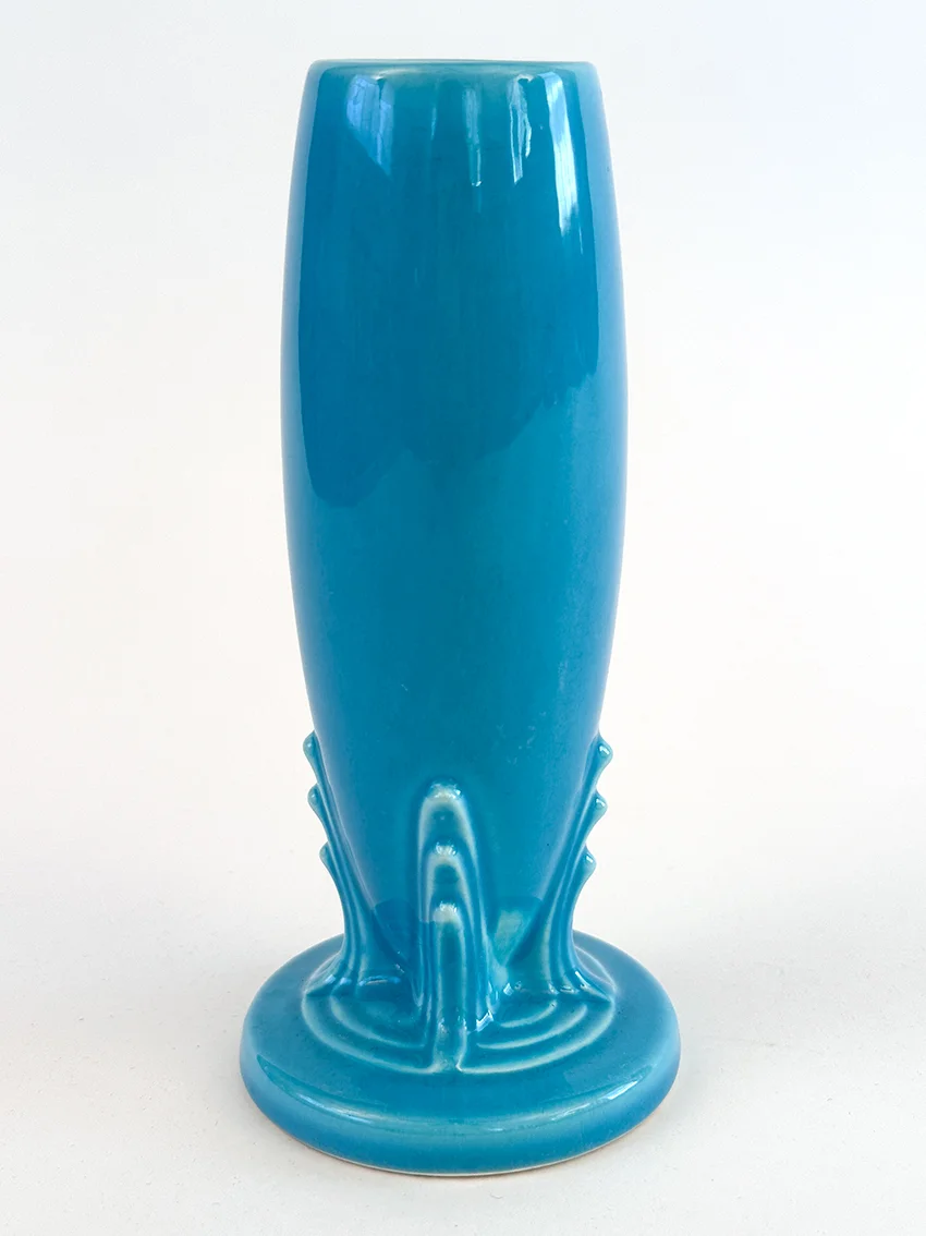 turquoise vintage fiesta bud vase for sale