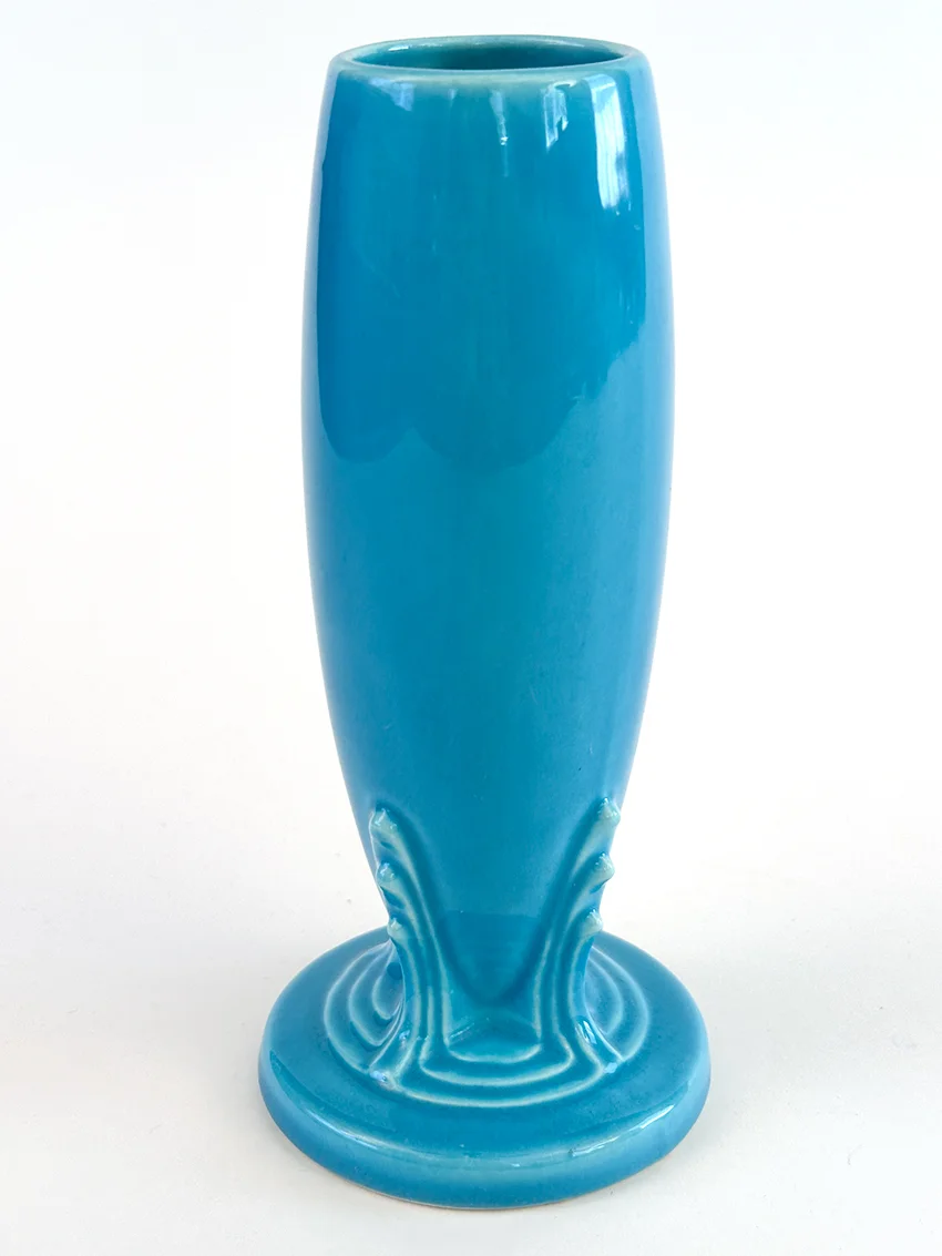 turquoise vintage fiesta bud vase for sale