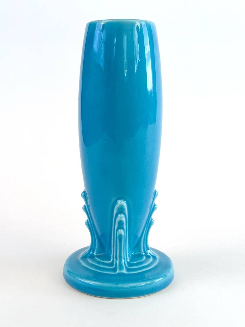 turquoise vintage fiesta bud vase for sale