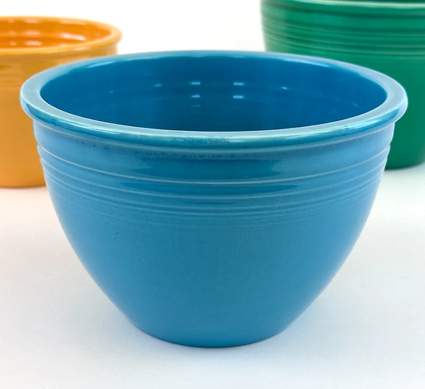 turquoise vintage fiesta number 4 mixing bowl