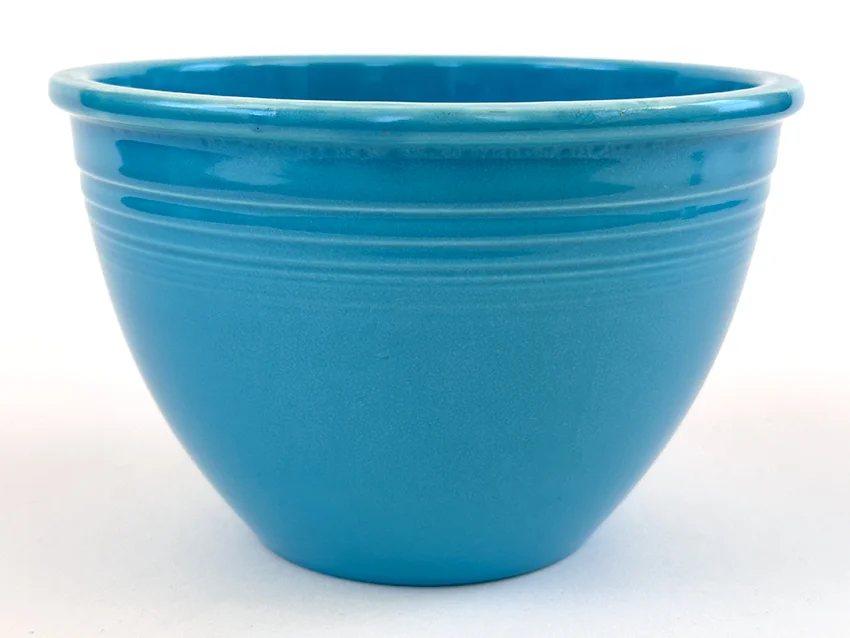 turquoise vintage fiesta number 4 mixing bowl