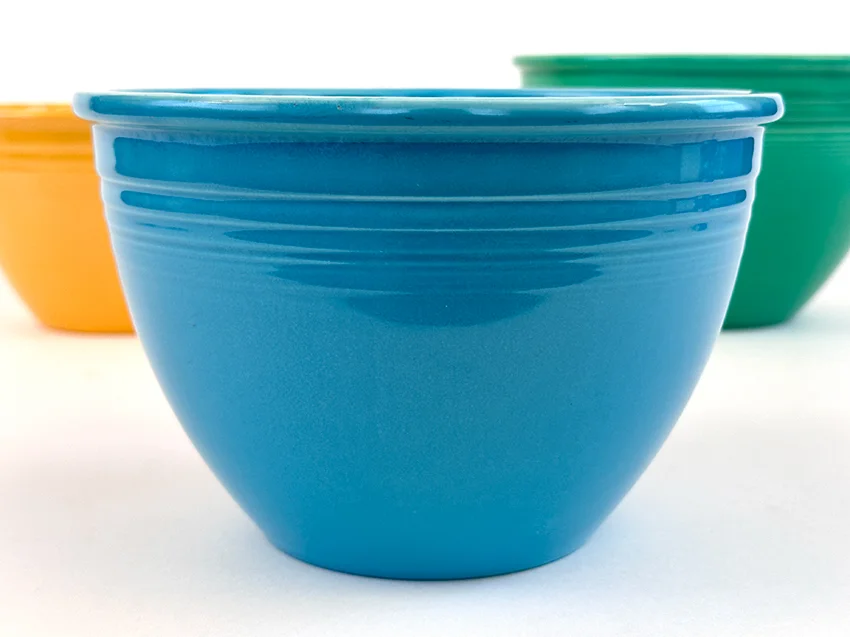 turquoise vintage fiesta number 4 mixing bowl