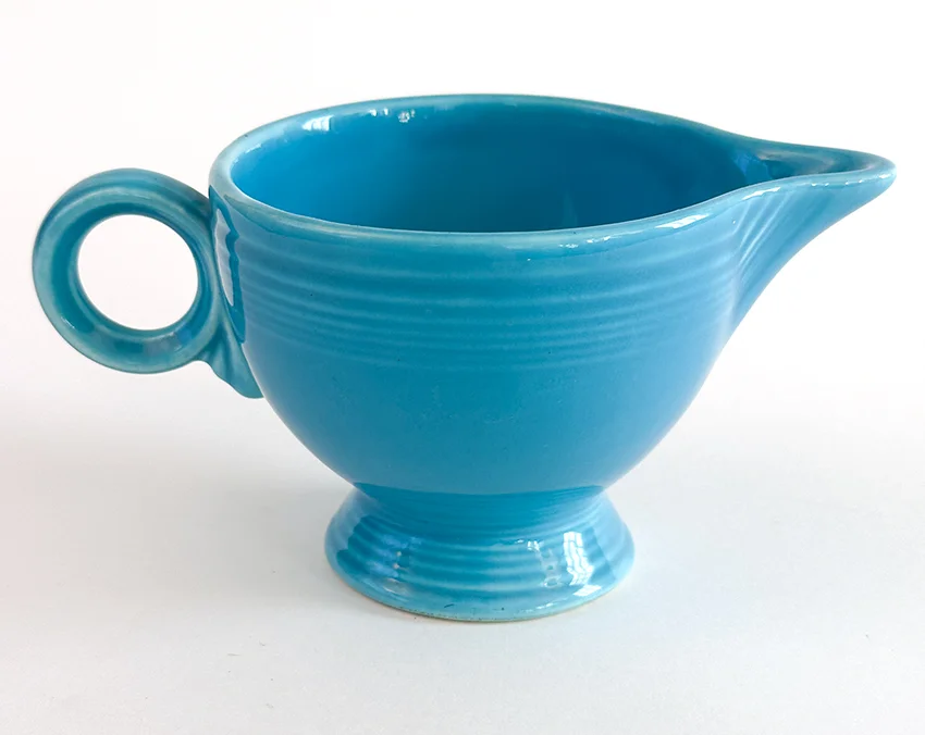 original Turquoise vintage fiesta creamer for sale