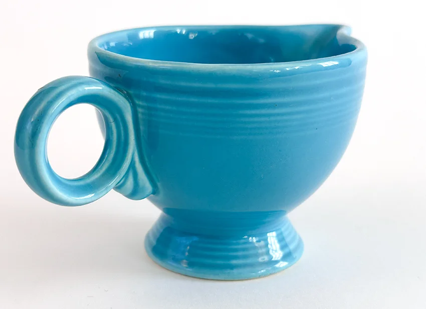 original Turquoise vintage fiesta creamer for sale