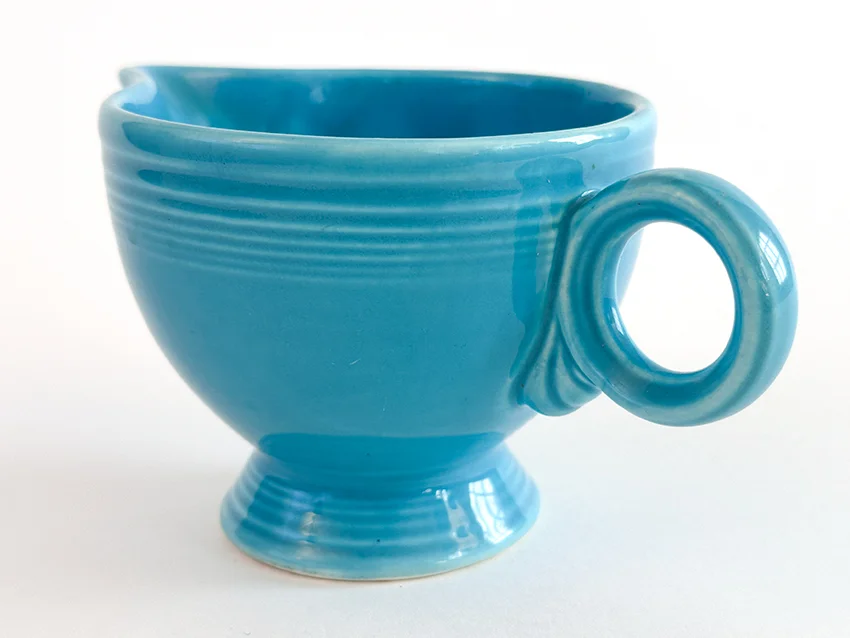 original Turquoise vintage fiesta creamer for sale