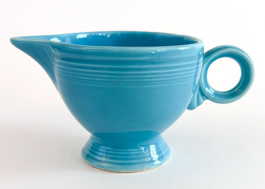 original Turquoise vintage fiesta creamer for sale