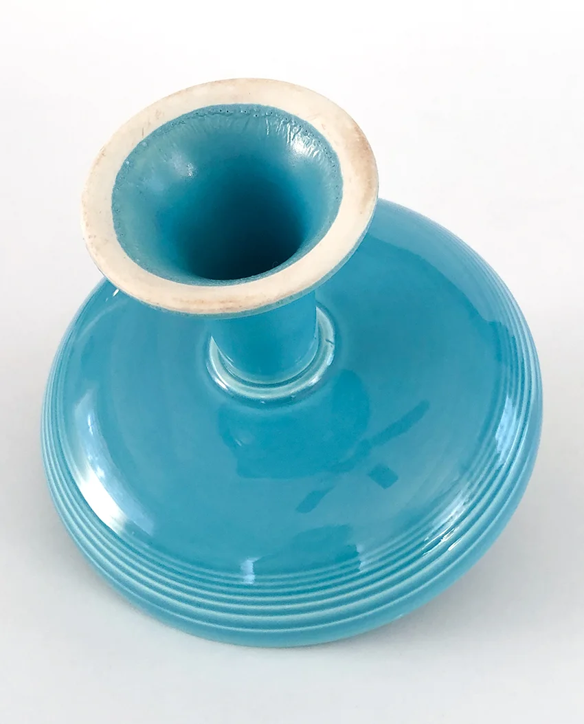 turquoise vintage fiestaware sweets comport