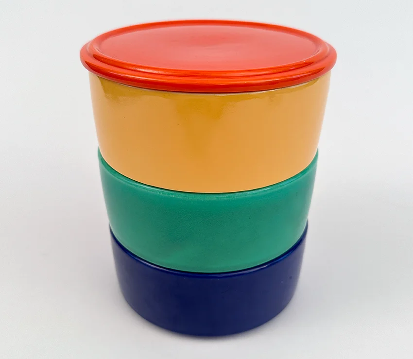 Red Vintage Fiesta Kitchen Kraft Lid for the Stacking Units