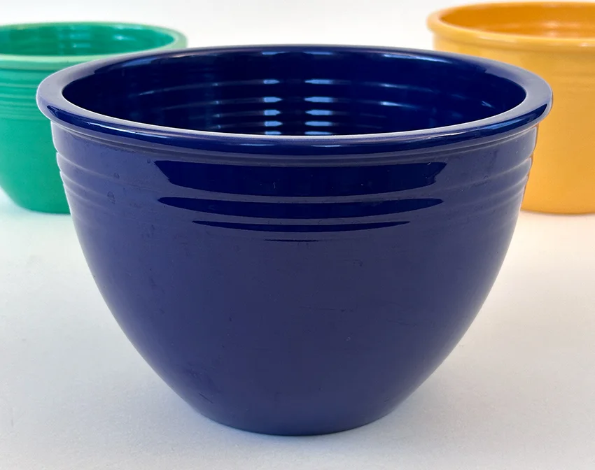 cobalt blue number 5 vintage fiesta mixing bowl for sale