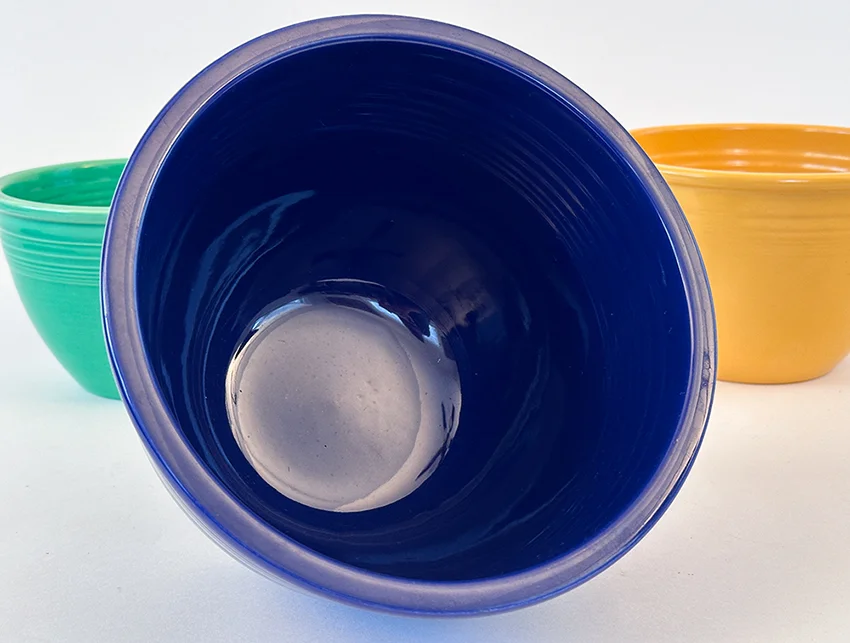 cobalt blue number 5 vintage fiesta mixing bowl for sale