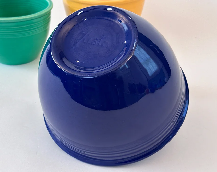 cobalt blue number 5 vintage fiesta mixing bowl for sale