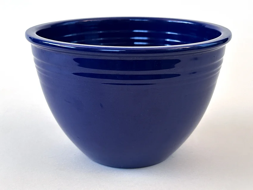 cobalt blue number 5 vintage fiesta mixing bowl for sale