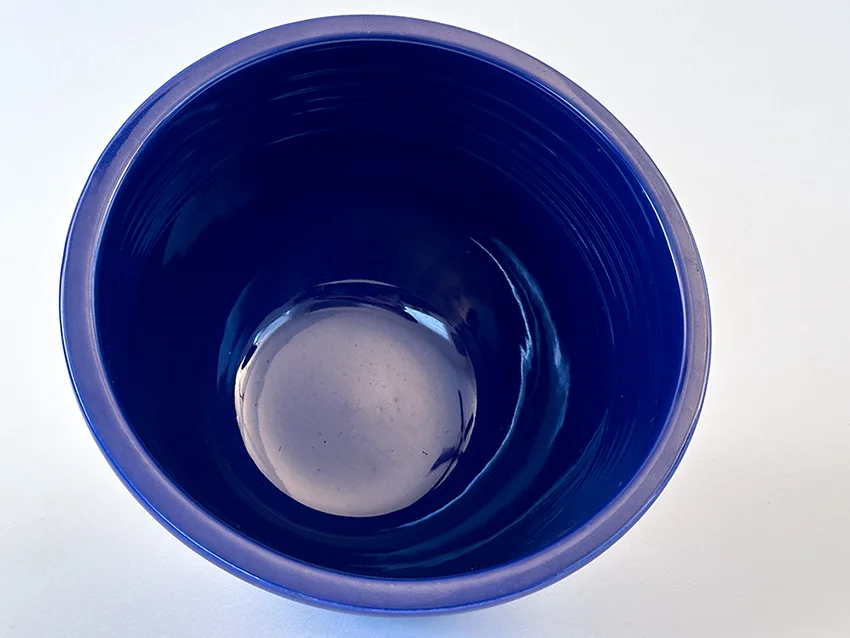 cobalt blue number 5 vintage fiesta mixing bowl for sale