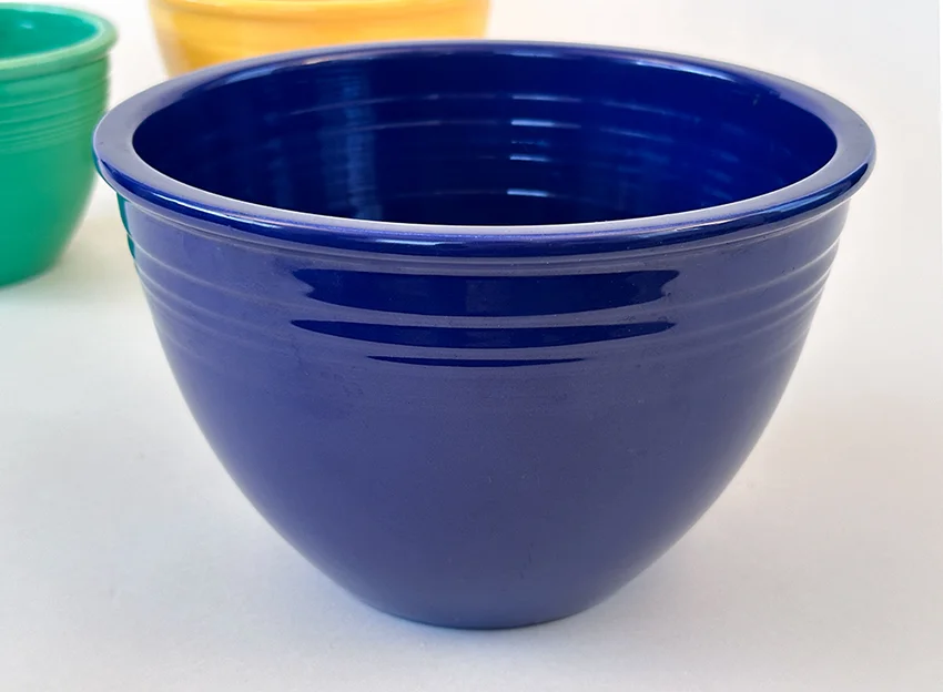 cobalt blue number 5 vintage fiesta mixing bowl for sale