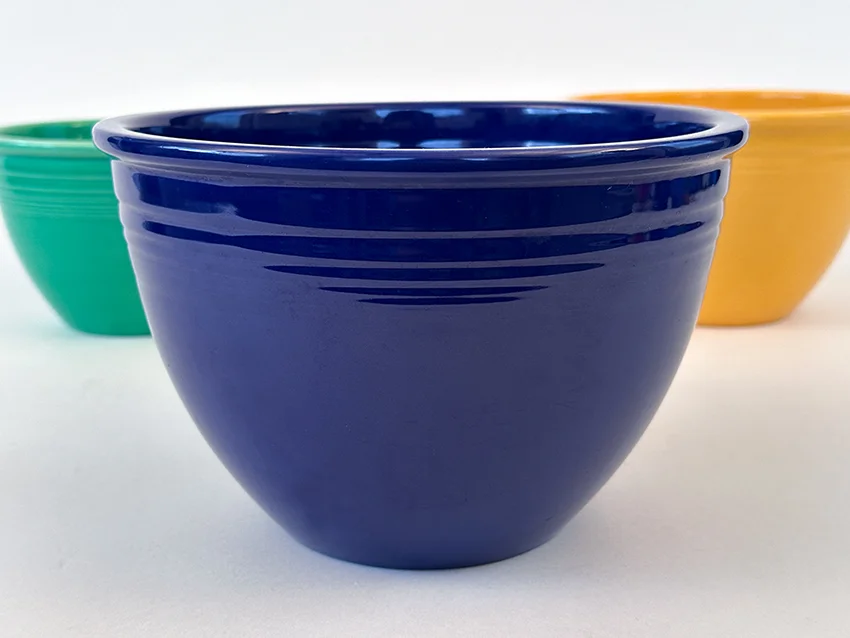 cobalt blue number 5 vintage fiesta mixing bowl for sale