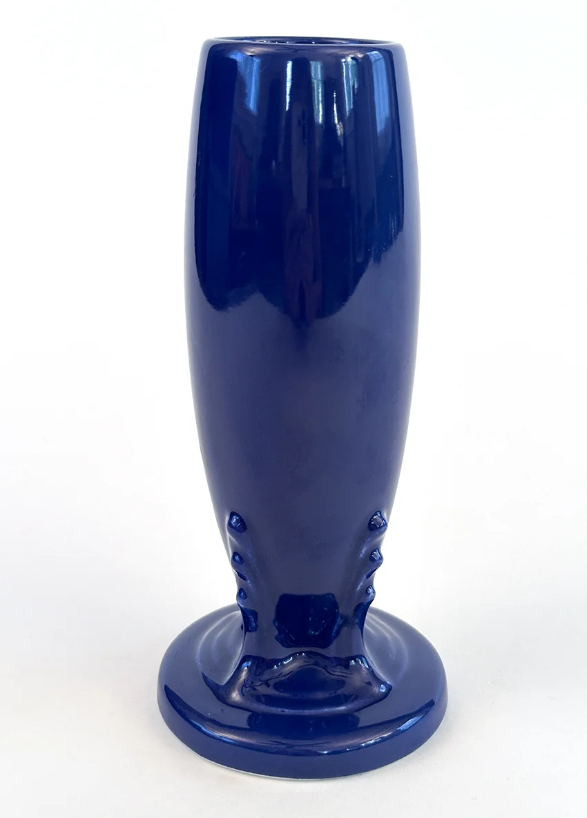 cobalt blue vintage fiesta bud vase for sale