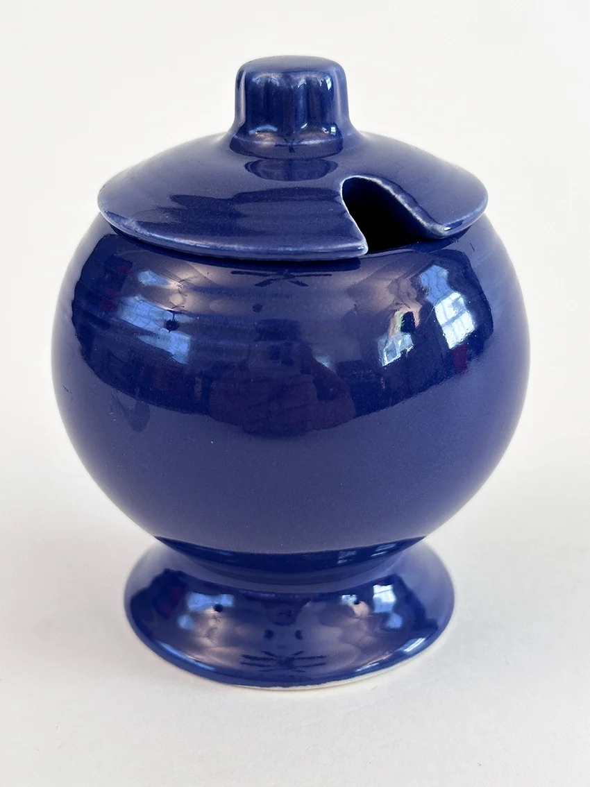 vintage fiestaware cobalt blue mustard for sale