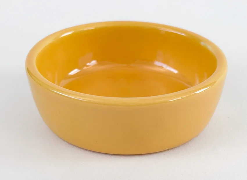 yellow vintage fiestaware relish tray center insert