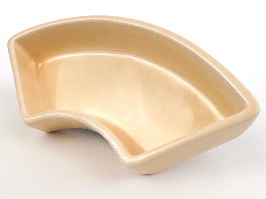 ivory vintage fiestaware embossed marked relish tray side insert