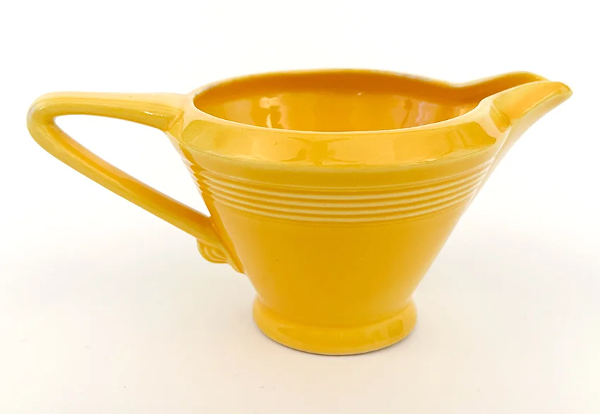 yellow vintage harlequin woolworths dinnerware regular creamer