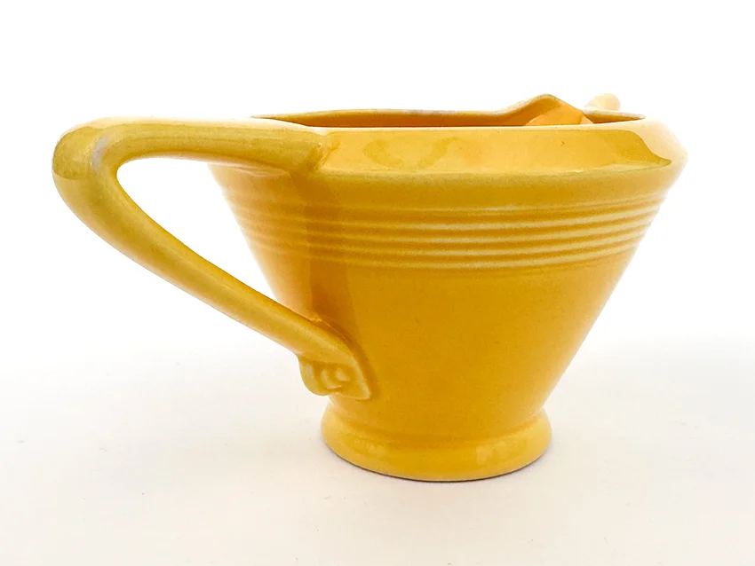 yellow vintage harlequin woolworths dinnerware regular creamer