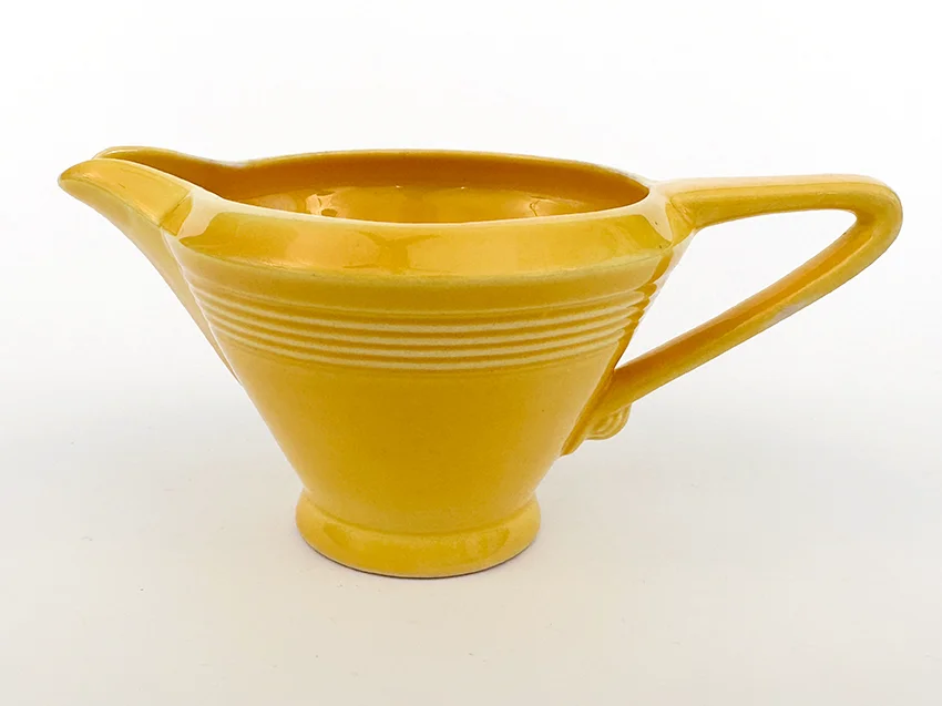 yellow vintage harlequin woolworths dinnerware regular creamer