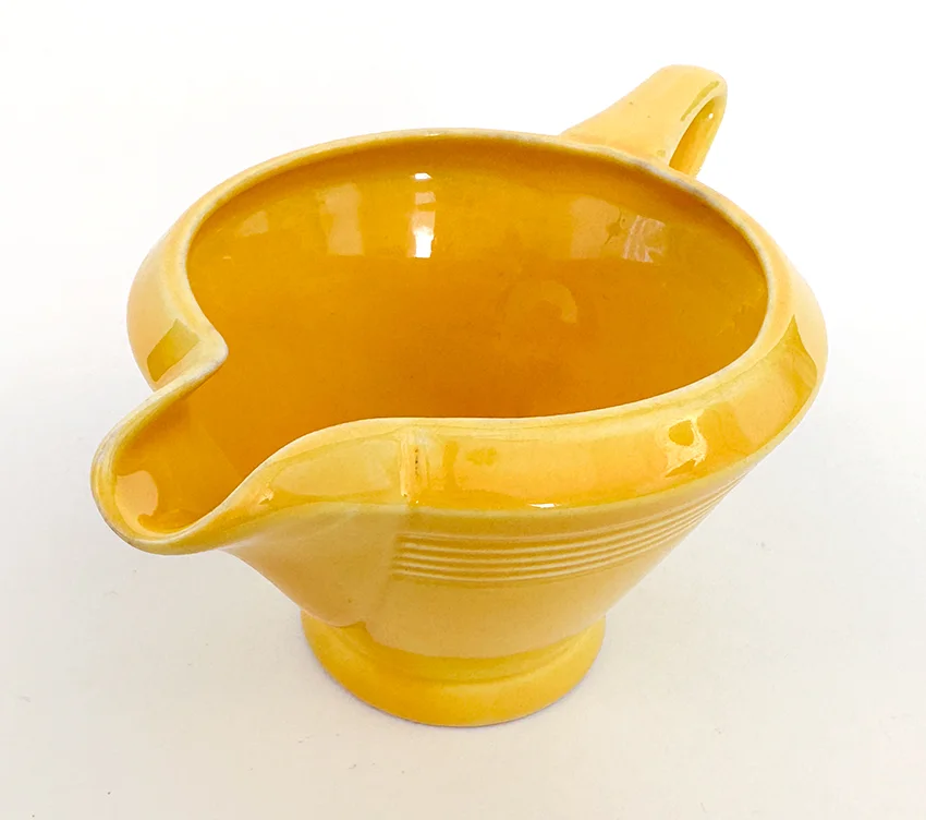 yellow vintage harlequin woolworths dinnerware regular creamer