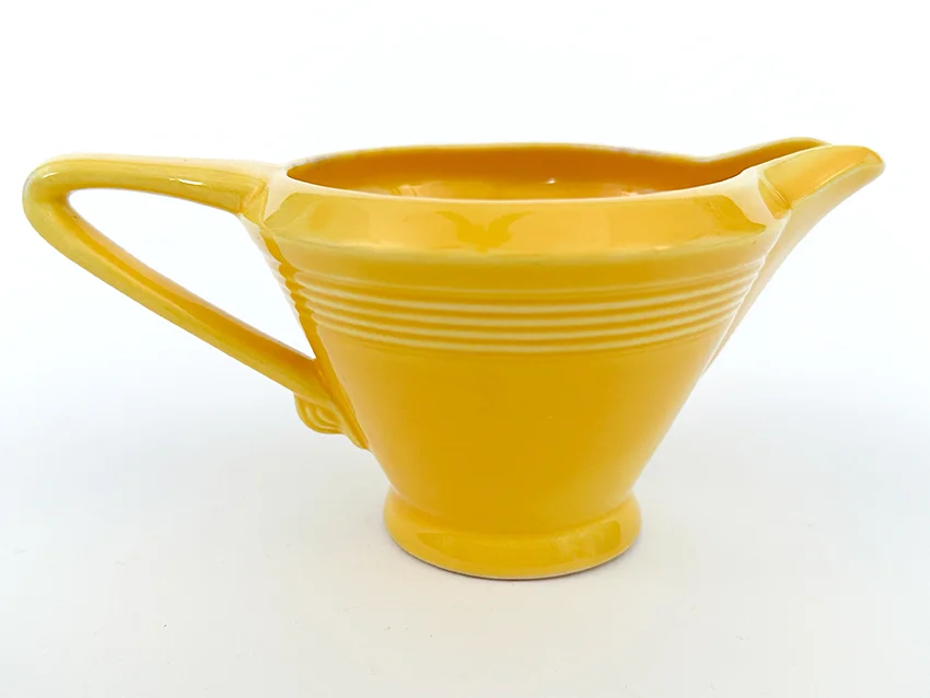 yellow vintage harlequin woolworths dinnerware regular creamer