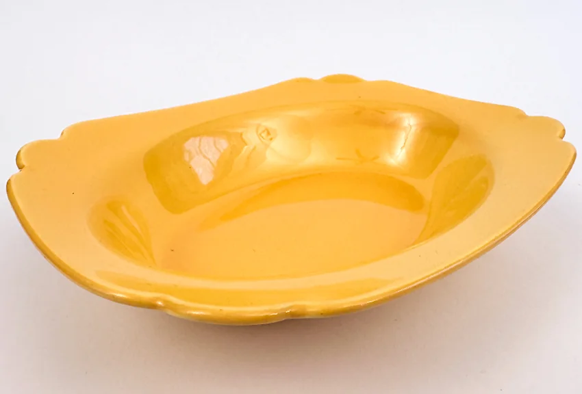 Yellow Riviera Oval Baker vegetable bowl