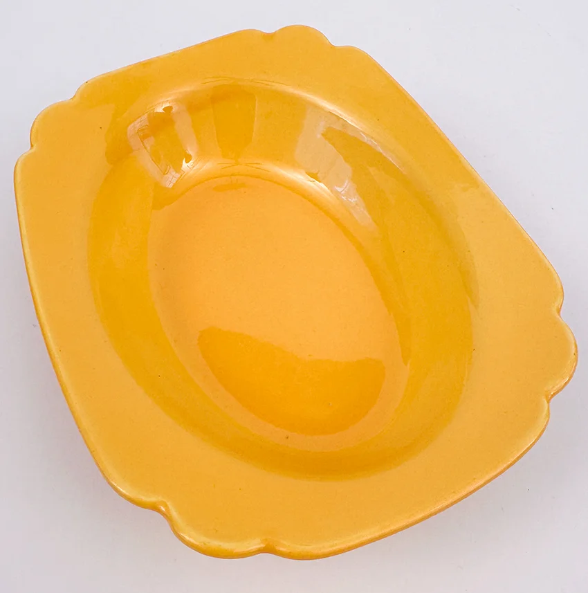 Yellow Riviera Oval Baker vegetable bowl