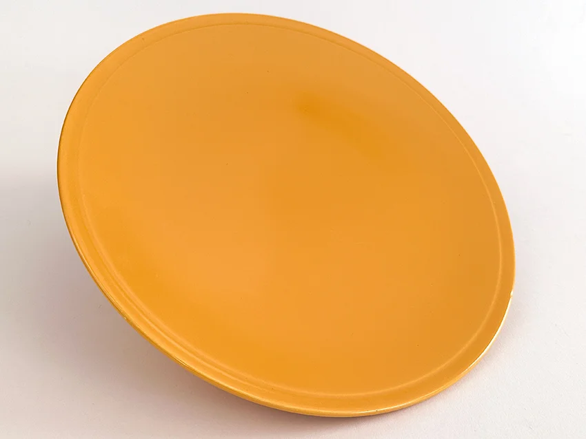 yellow vintage fiestaware kitchen kraft cake plate for sale