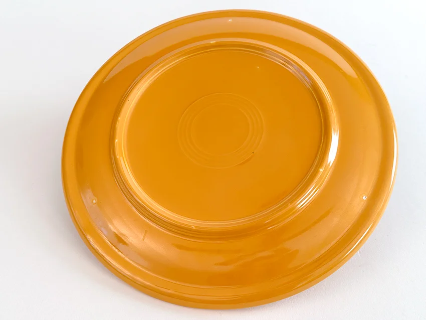 yellow vintage fiestaware kitchen kraft cake plate for sale