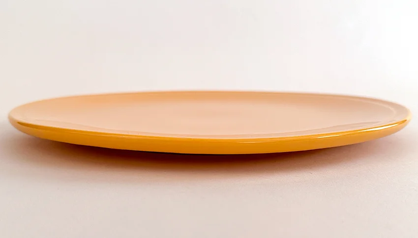 yellow vintage fiestaware kitchen kraft cake plate for sale