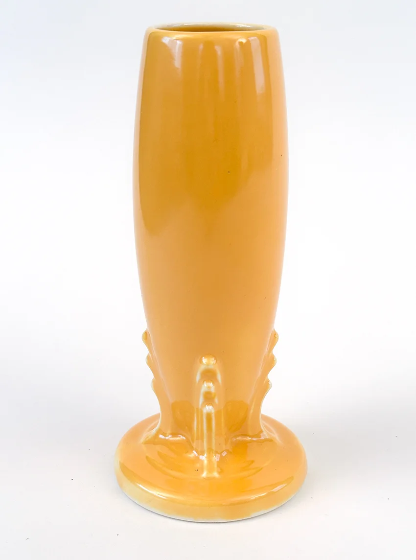 yellow vintage fiesta bud vase for sale