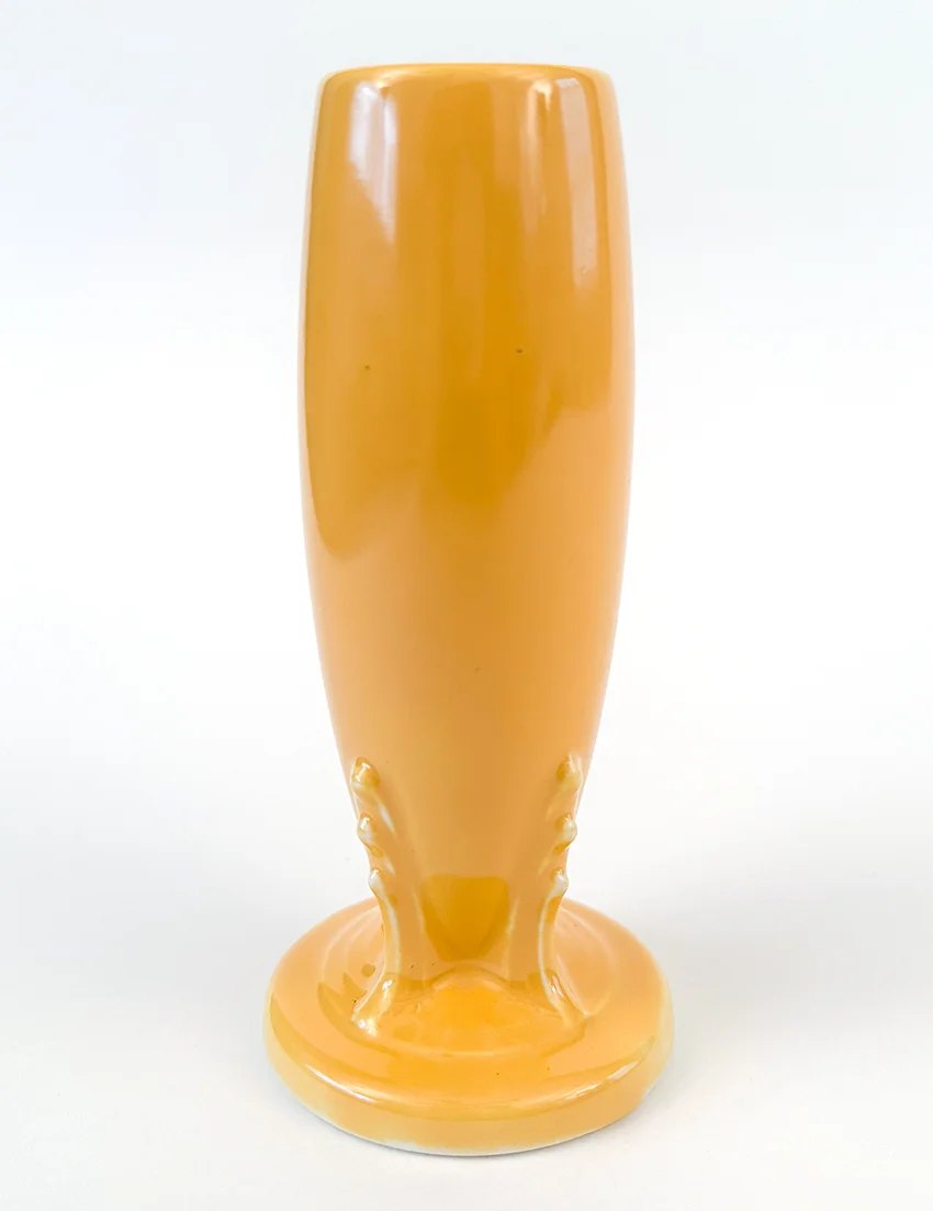 yellow vintage fiesta bud vase for sale