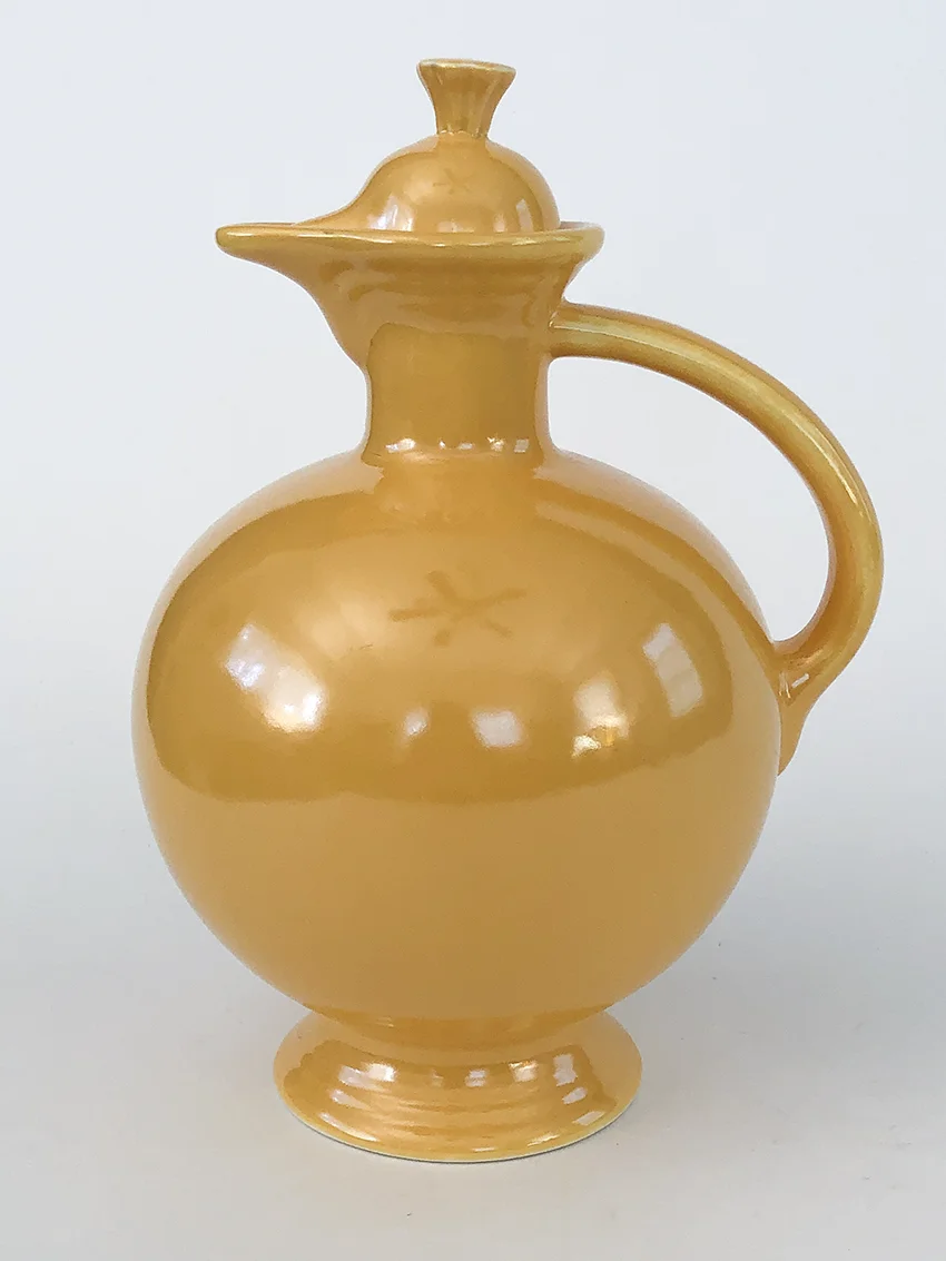 hard to find yellow vintage fiestaware carafe for sale